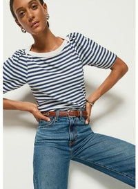 Deana Stripe Envelope T-Shirt Country Stripe