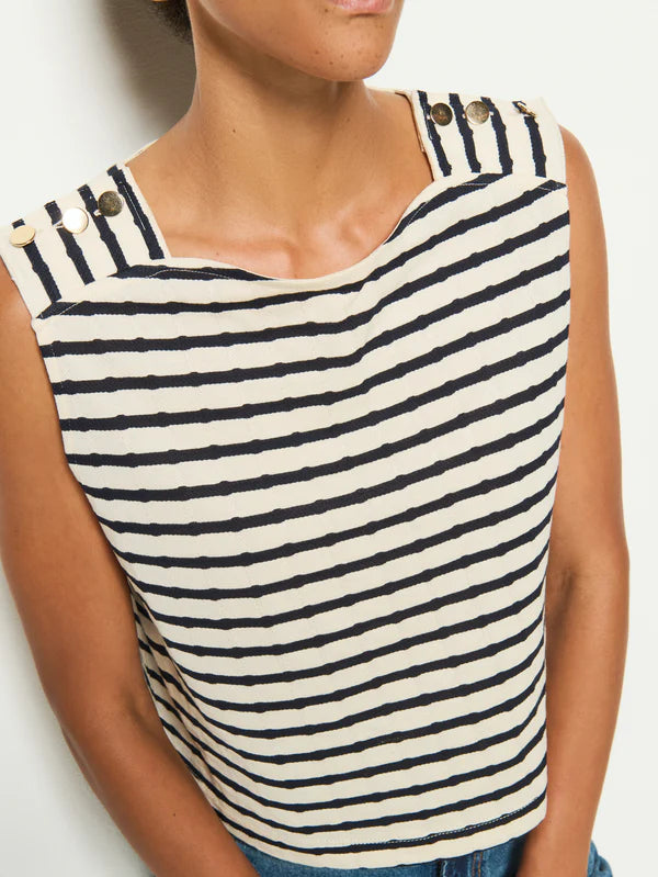 Bettina Tank Night Sky Stripe
