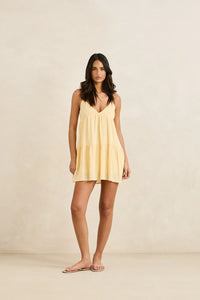 Classic Tiered Mini Dress Butter