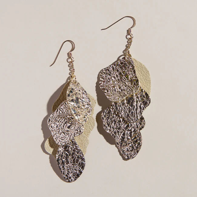 Crushed Gold Florence Earrings