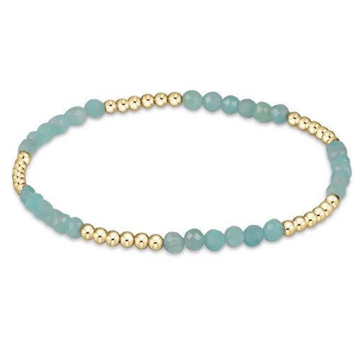 Enewton Blissful Pattern 2.5mm Bead Bracelet - Amazonite