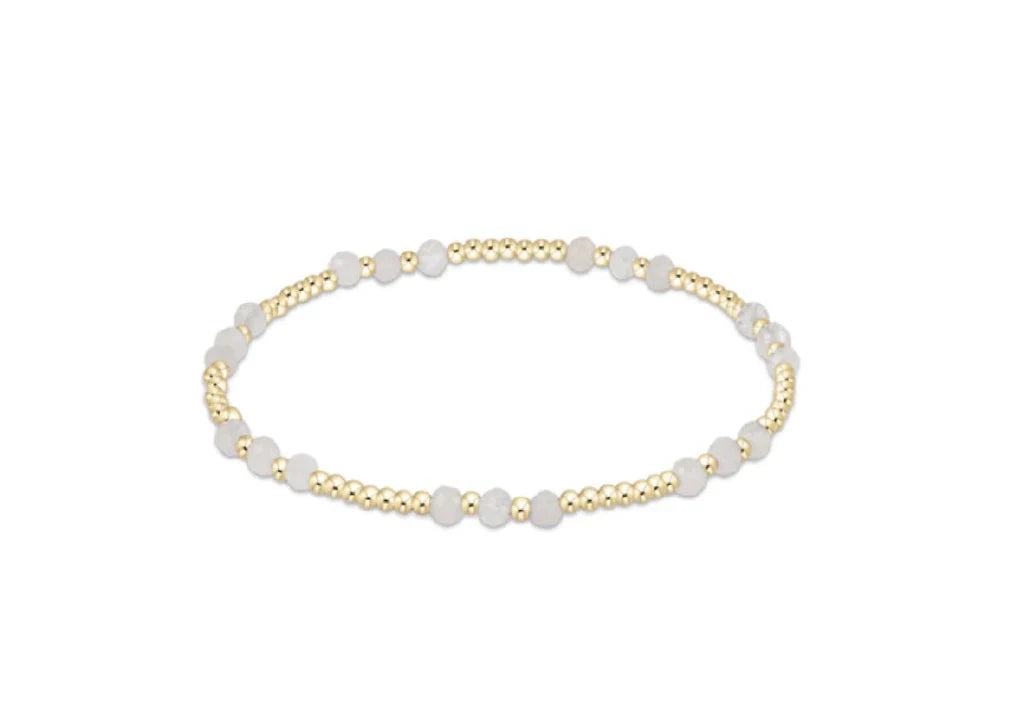 Enewton Gemstone Gold Joy Pattern 3mm Bead Bracelet