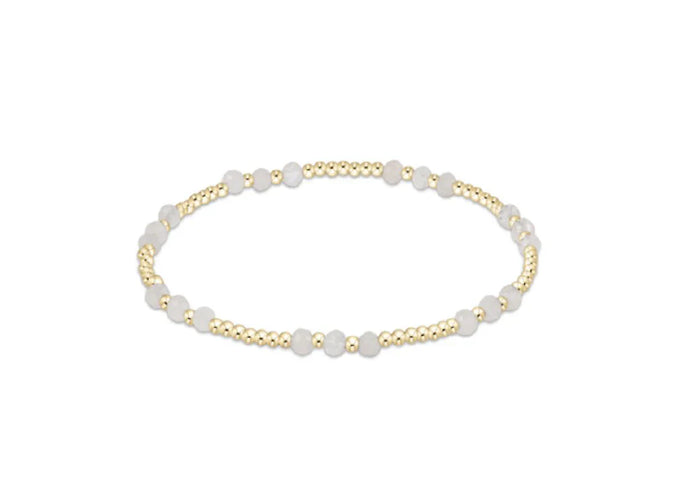 Enewton Gemstone Gold Joy Pattern 3mm Bead Bracelet