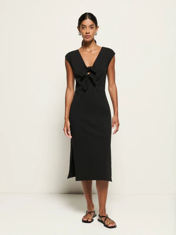 Kalee Column Dress Jet Black