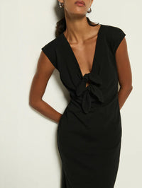 Kalee Column Dress Jet Black