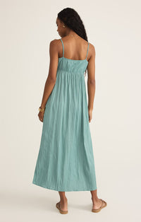Manon Satin Maxi Dress Sea Pine