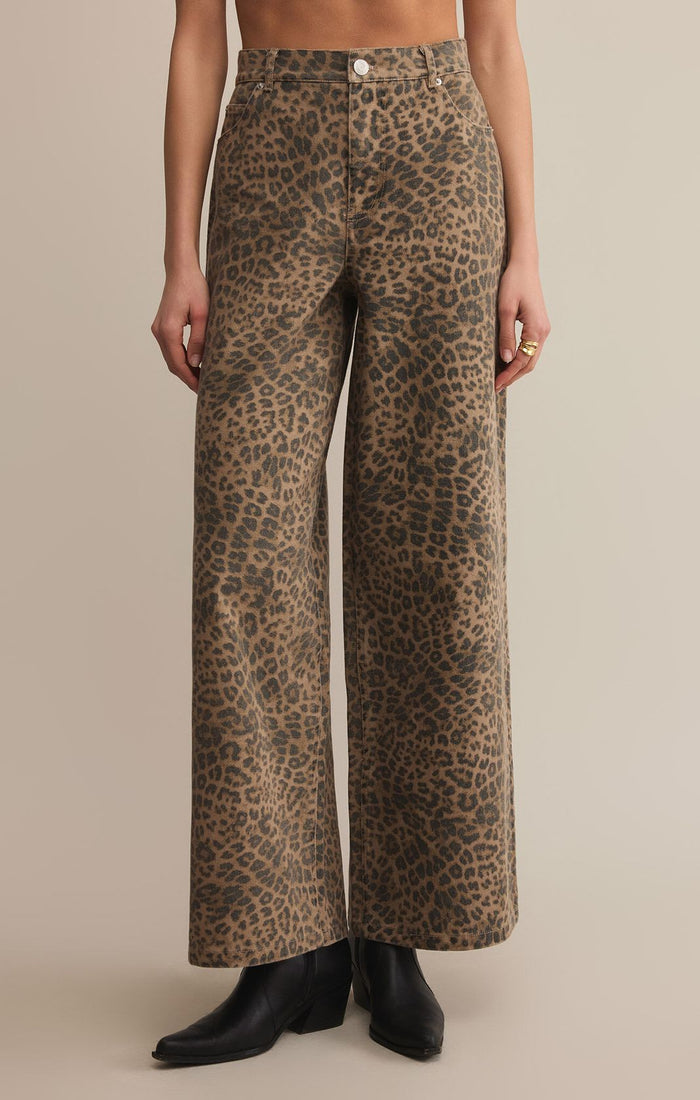 Marli Denim Leopard Pant
