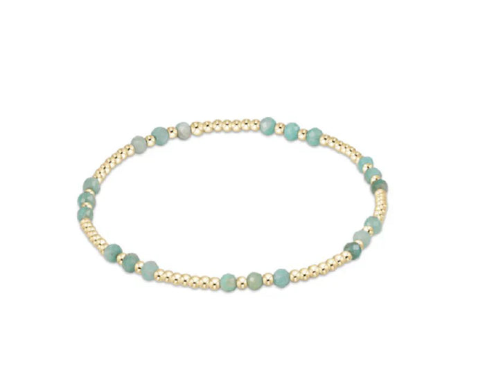 Enewton Gemstone Gold Joy Pattern 3mm Bead Bracelet