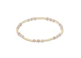 Enewton Gemstone Gold Joy Pattern 3mm Bead Bracelet