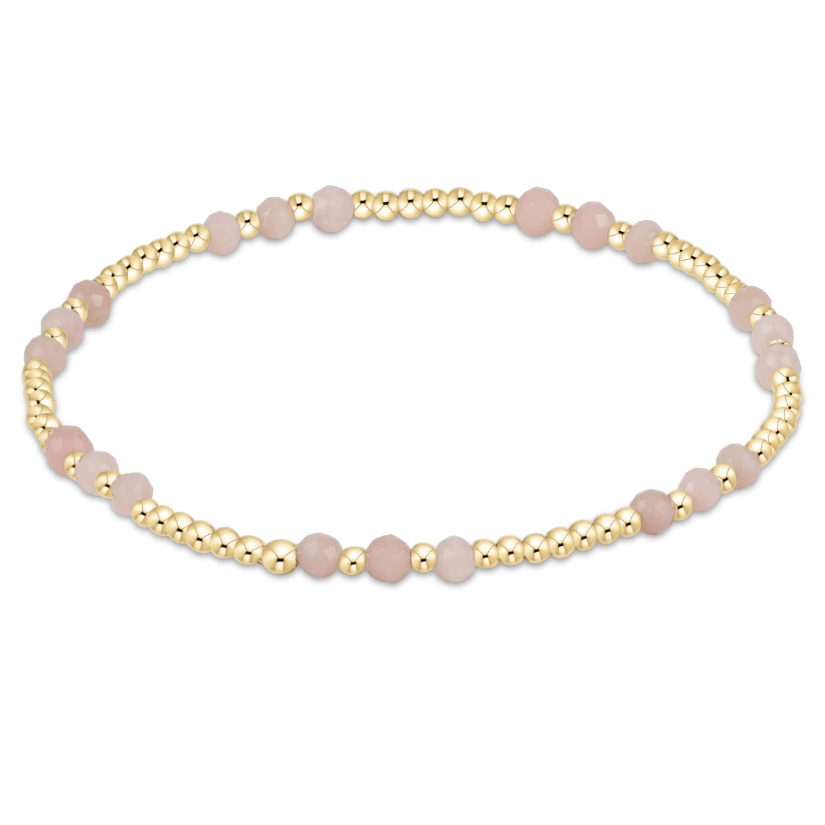 Enewton Gemstone Gold Joy Pattern 3mm Bead Bracelet