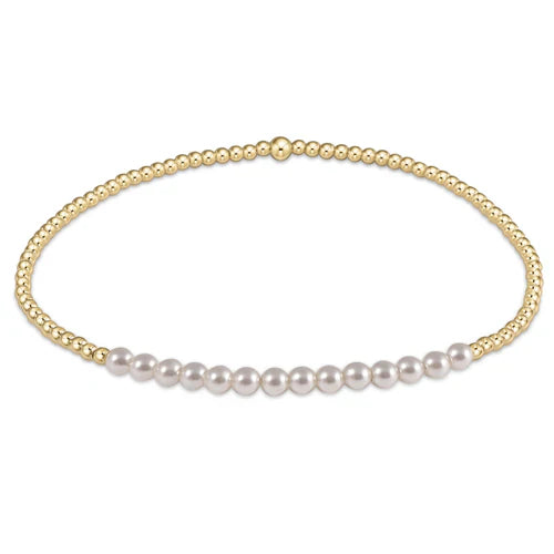 Enewton Gold Bliss 2mm Bead Bracelet - Pearl