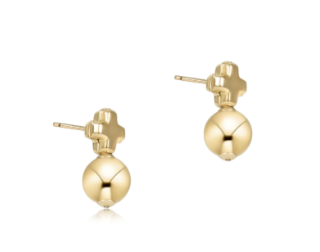 Enewton Signature Cross Small Gold Stud - Classic Gold