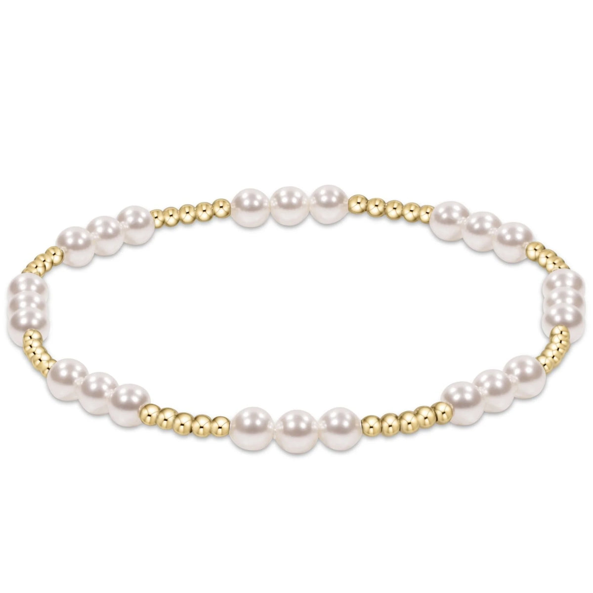 Enewton Classic Joy Pattern 4mm Bead Bracelet - Pearl