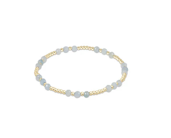 Enewton Gemstone Gold Joy Pattern 3mm Bead Bracelet