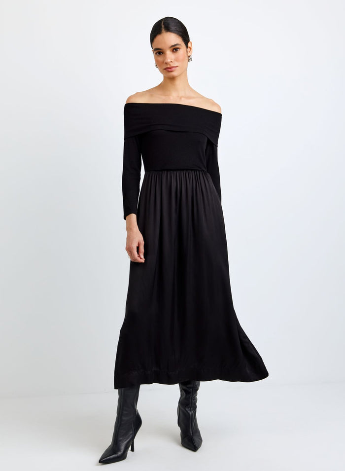 Bella Dahl Bracelet Length Off Shoulder Dress