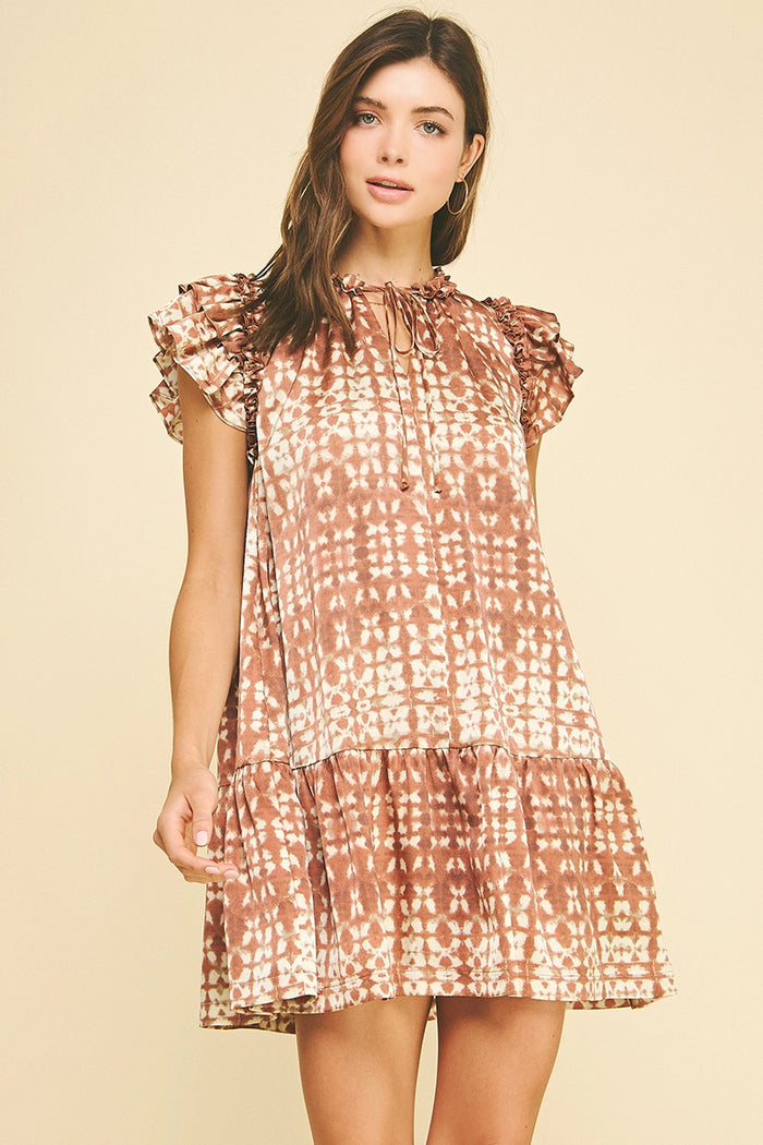 Print Mini Dress
