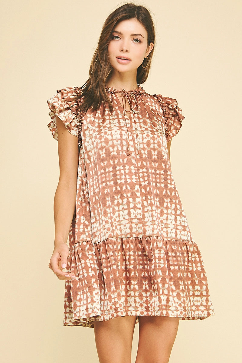 Print Mini Dress