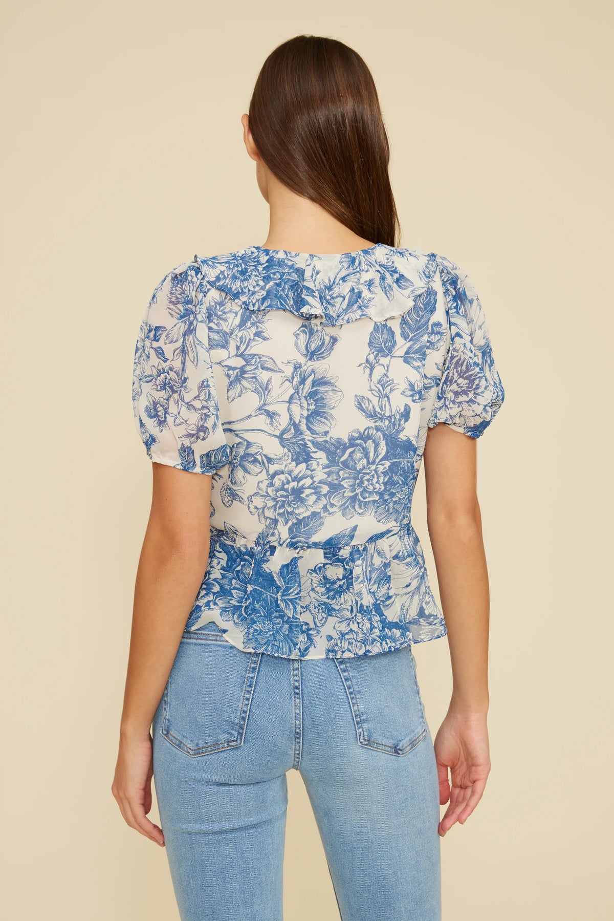 Bee Ruffle Top