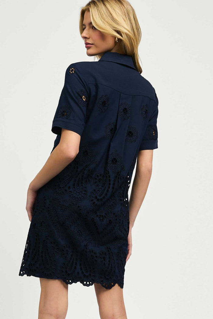 Eyelet Shirt Dress