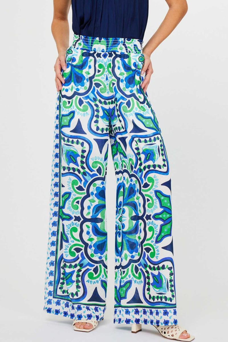 Blue Boho Pant