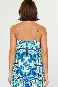 Blue Boho Top