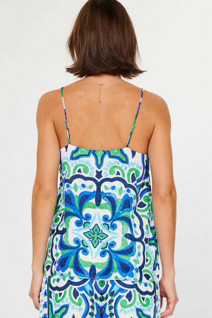 Blue Boho Top