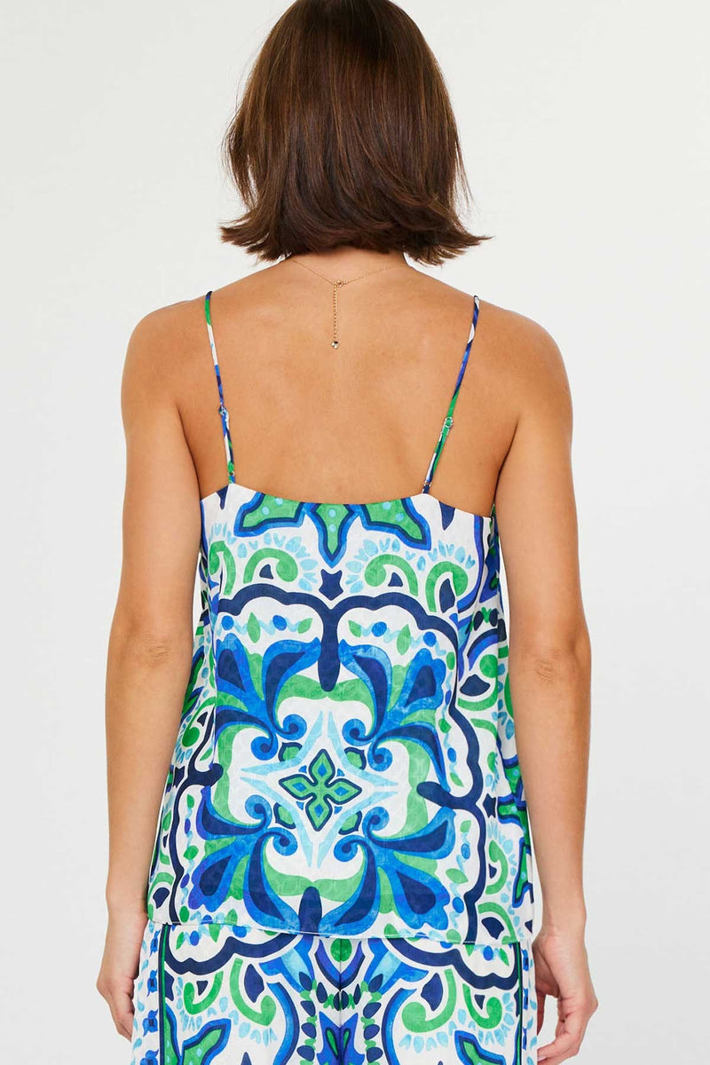 Blue Boho Top