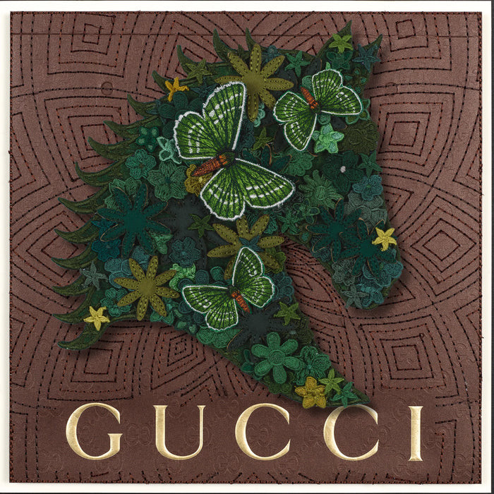 Stephen Wilson Studio Gypsy Cavalier Green Brown  12"X12"