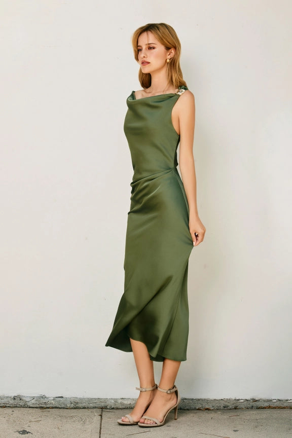 Sage Slip Dress