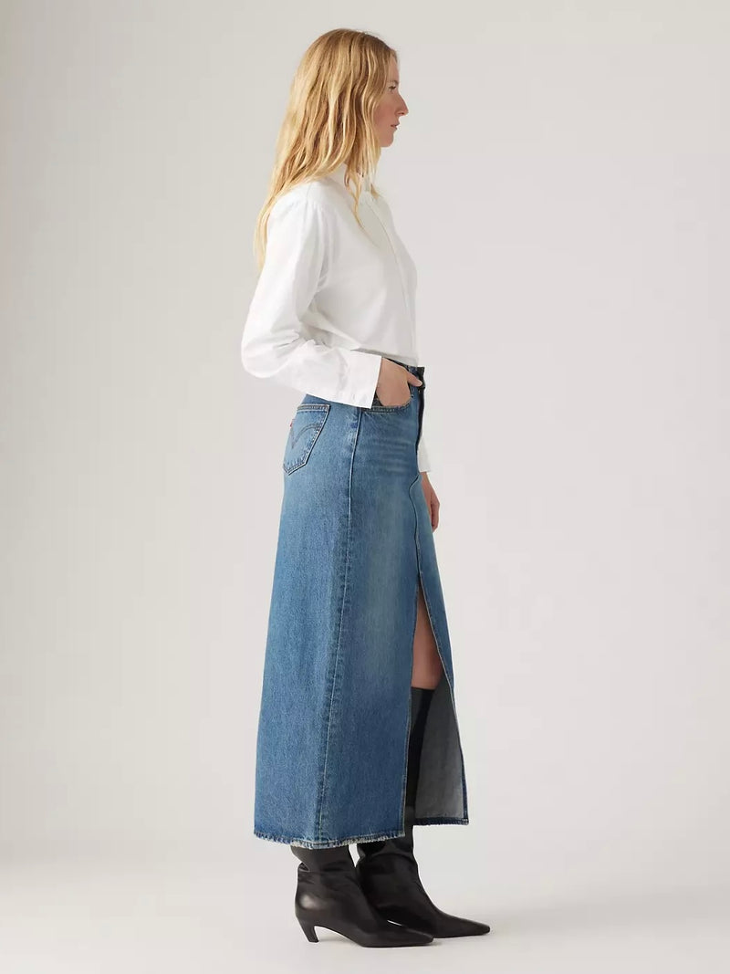 Levi's Ankle Column Skirt in Low Fi Prep