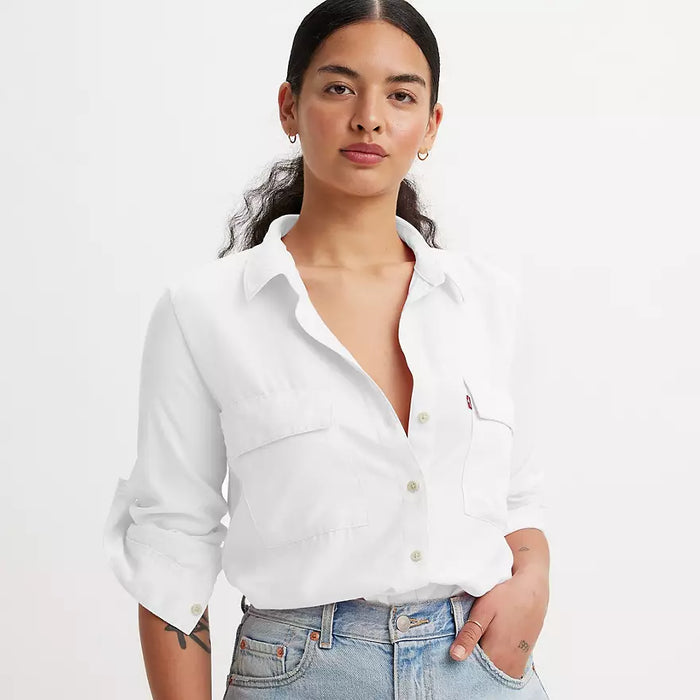 Doreen Utility Shirt Bright White