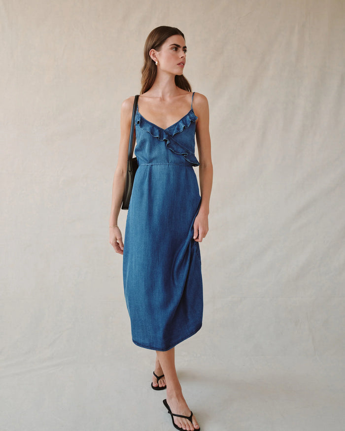 Riffle Cam Midi Dress - Moonlight Wash