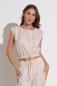 Ivory Metallic Top