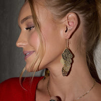 Crushed Gold Florence Earrings