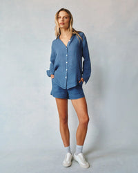 Boyfriend Button Down Antique Indigo