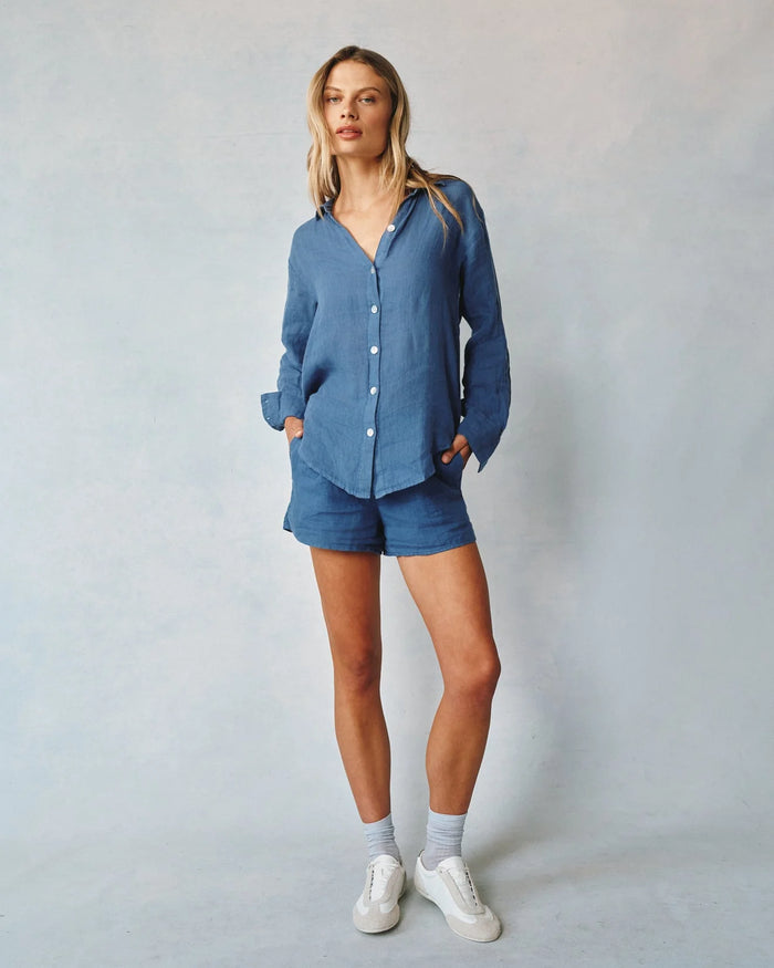 Boyfriend Button Down Antique Indigo