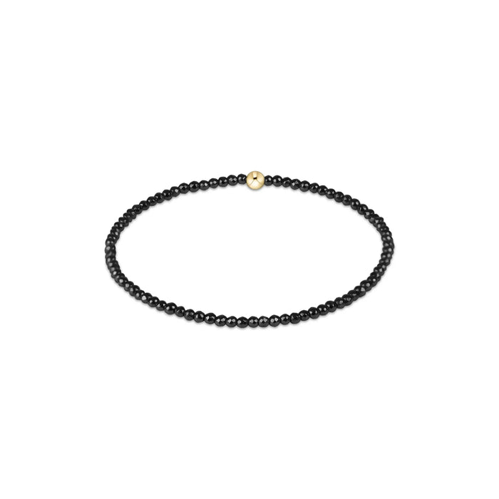 Enewton Faceted Hematite 2mm Bead Bracelet