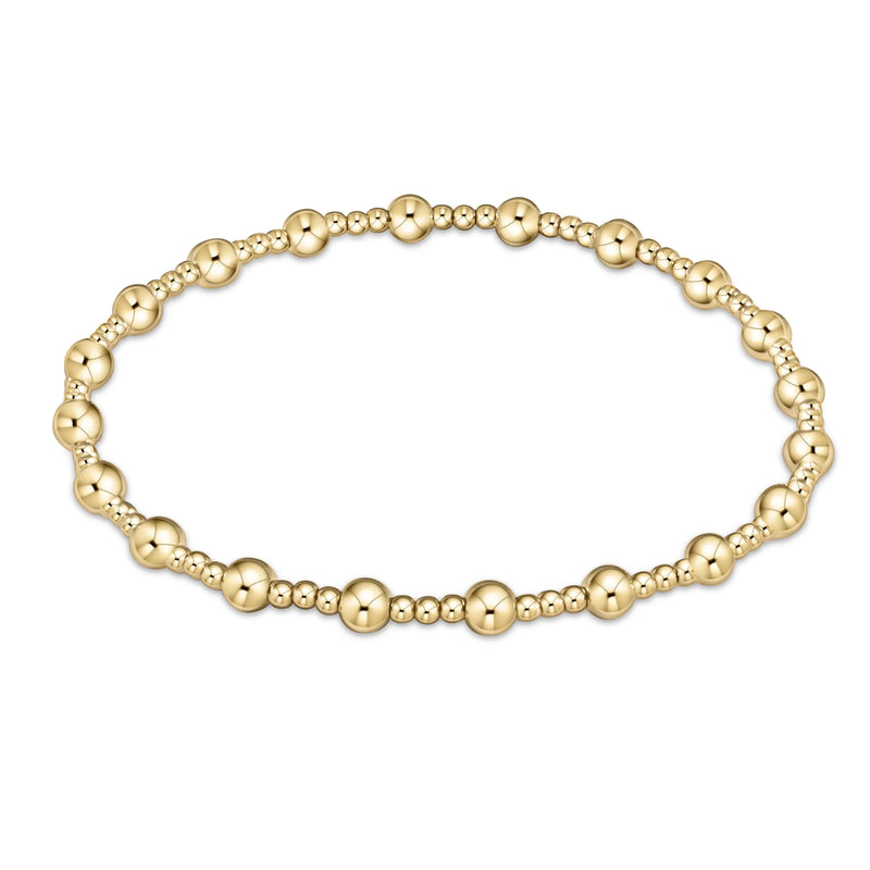 Enewton Classic Sincerity Pattern 4mm Bead Bracelet - Gold - Eden Lifestyle