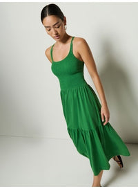 Penelope Cross Back Midi Green Lawn