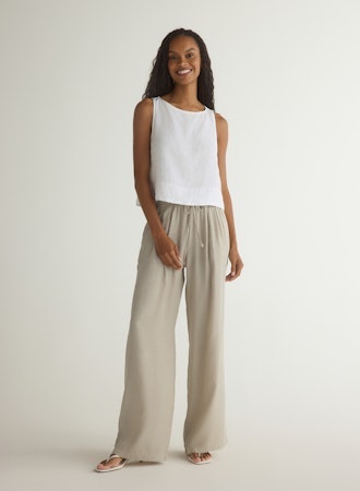 Wide Leg Pleated Pant