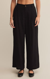 Topanga Linen Pant Black