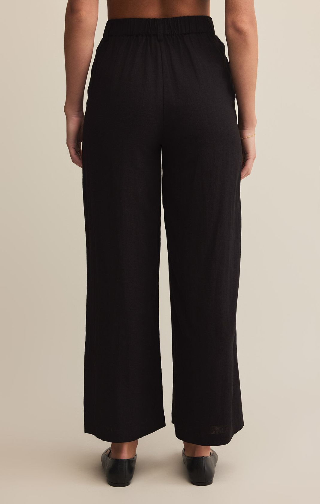 Topanga Linen Pant Black