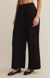 Topanga Linen Pant Black
