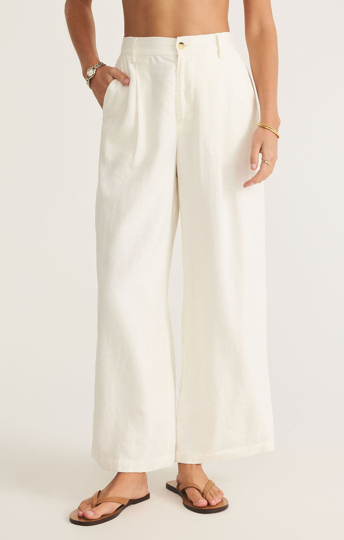 Topanga Linen Pant White