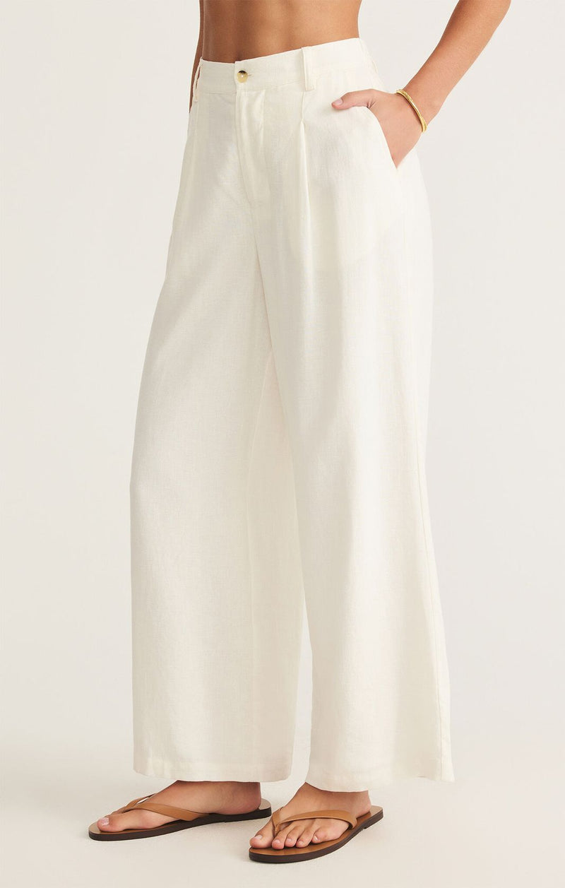 Topanga Linen Pant White