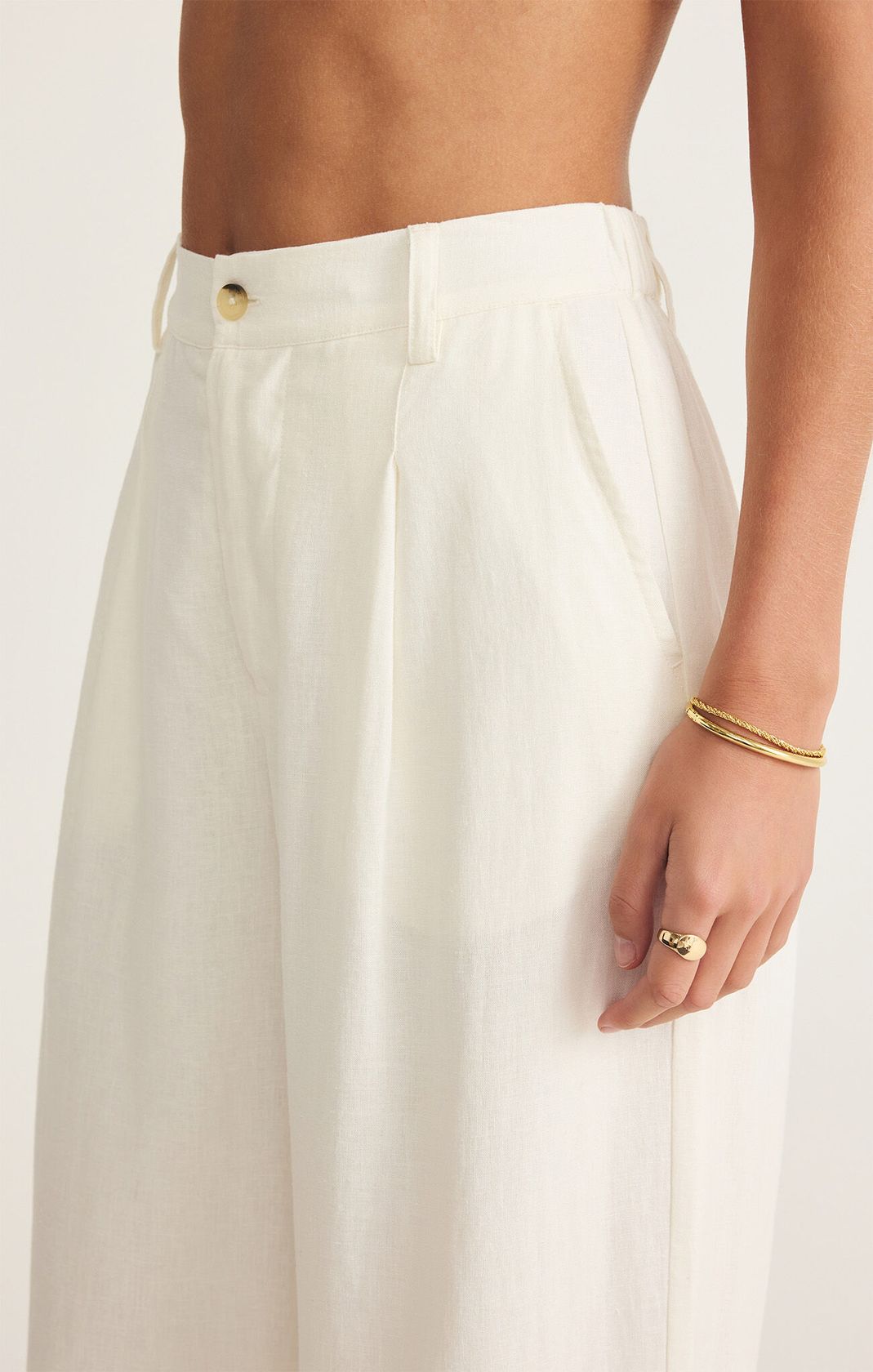 Topanga Linen Pant White