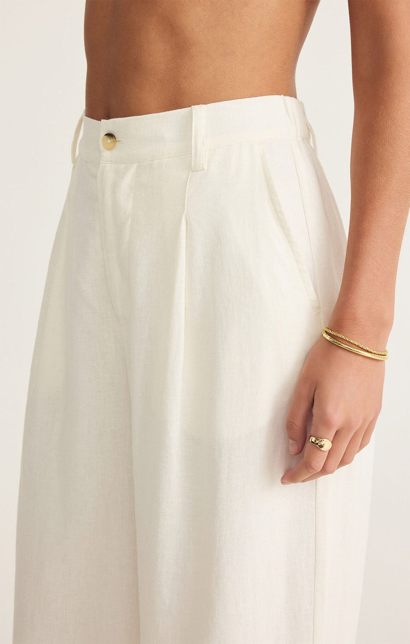 Topanga Linen Pant White