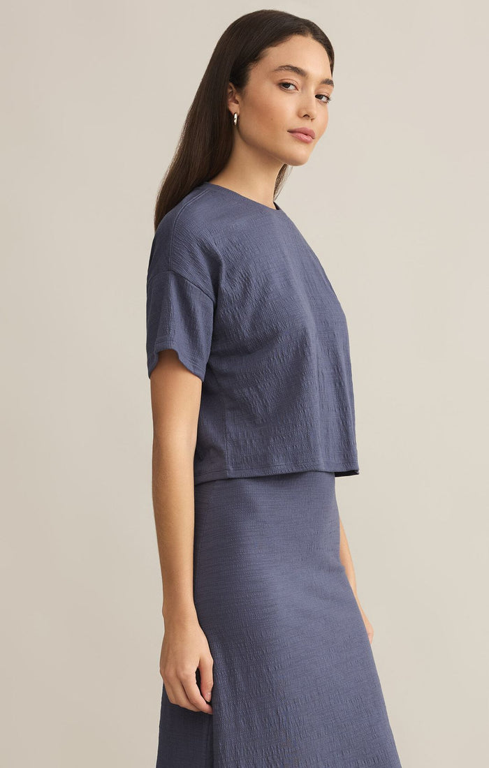Z SUPPLY Sway Textured Cropped Tee