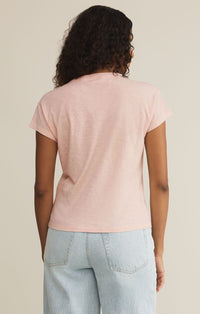 Z SUPPLY Modern Slub Tee Pink Salt