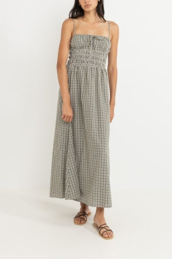 Antibes Plaid Midi Dress